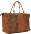 GEANȚĂ DIN PIELE cufăr Genuine Leather roșcat 1175
