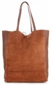 GEANȚĂ DIN PIELE shopper bag Vittoria Gotti maro V602