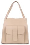 GEANȚĂ DIN PIELE shopper bag Vittoria Gotti bej 8286