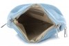 GEANȚĂ DIN PIELE tip poștaș Genuine Leather albastru deschis 85A