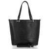 GEANȚĂ DIN PIELE clasică Vittoria Gotti negru V2395