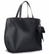 GEANȚĂ DIN PIELE shopper bag Vittoria Gotti negru V6D BIGcz