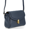 GEANȚĂ DIN PIELE tip poștaș Vittoria Gotti bleumarin V528058