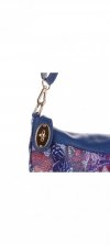 GEANȚĂ DIN PIELE tip poștaș Genuine Leather bleumarin 14