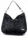 GEANȚĂ DIN PIELE shopper bag Vittoria Gotti negru V80013