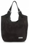 GEANȚĂ DIN PIELE shopper bag Vittoria Gotti ciocolatiu V80050