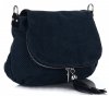 GEANȚĂ DIN PIELE tip poștaș Genuine Leather bleumarin A20E