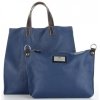 GEANȚĂ DIN PIELE universală Genuine Leather bleumarin 691756