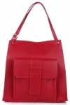 GEANȚĂ DIN PIELE shopper bag Vittoria Gotti roșu 8286