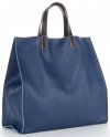 GEANȚĂ DIN PIELE universală Genuine Leather bleumarin 691756