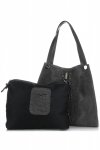 GEANȚĂ DIN PIELE shopper bag Vera Pelle gri 10477