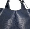 GEANȚĂ DIN PIELE shopper bag Vittoria Gotti bleumarin VG804