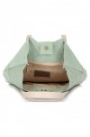 GEANȚĂ DIN PIELE shopper bag Vittoria Gotti mentă V8267