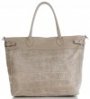 GEANȚĂ DIN PIELE shopper bag Vittoria Gotti maro pământiu V691622