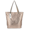 GEANȚĂ DIN PIELE shopper bag Vittoria Gotti aur vechi B24