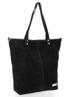 GEANȚĂ DIN PIELE shopper bag Vittoria Gotti negru VG41