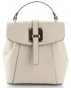 GEANȚĂ DIN PIELE rucsac Vittoria Gotti bej V3199