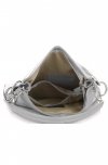 GEANȚĂ DIN PIELE shopper bag Vera Pelle gri deschis 25