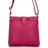 Geantă Elegantă Tip Poștaș Din Piele Italiană 201 Fucsia