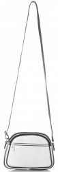 GEANȚĂ DIN PIELE tip poștaș Genuine Leather alb 5100
