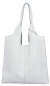 GENȚĂ DIN PIELE shopper bag Vittoria Gotti alb 165