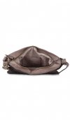 GEANȚĂ DIN PIELE tip poștaș Genuine Leather maro pământiu L5127