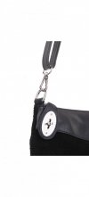 GEANȚĂ DIN PIELE tip poștaș Genuine Leather negru 14