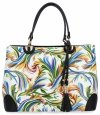 Geantă din piele italiană în modele la modă 5239-F Multicolor/Negru