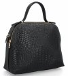 Geantă Elegantă Din Piele Italiană 2 Compartimente 5273 Negru