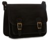 GEANȚĂ DIN PIELE tip poștaș Genuine Leather negru 1643