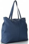 GEANȚĂ DIN PIELE shopper bag Vittoria Gotti bleumarin V5705