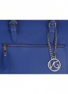 GEANȚĂ DIN PIELE business Vittoria Gotti albastru V8653