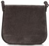 GEANȚĂ DIN PIELE tip poștaș Genuine Leather gri 0003
