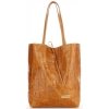 GEANȚĂ DIN PIELE shopper bag Vittoria Gotti roșcat V299COCO