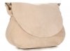 GEANȚĂ DIN PIELE tip poștaș Genuine Leather bej 1324