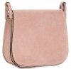 GEANȚĂ DIN PIELE tip poștaș Genuine Leather roz 0003