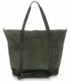 GEANȚĂ DIN PIELE shopper bag Vittoria Gotti verde V2939
