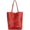 GEANȚĂ DIN PIELE shopper bag Vittoria Gotti roșu V299COCO