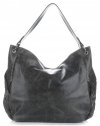 GEANȚĂ DIN PIELE shopper bag Vittoria Gotti gri închis V8818