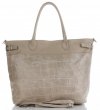 GEANȚĂ DIN PIELE shopper bag Vittoria Gotti maro pământiu V691622