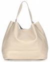 GEANȚĂ DIN PIELE shopper bag Vittoria Gotti mentă V230