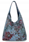 GEANȚĂ DIN PIELE shopper bag Vittoria Gotti denim VF9802