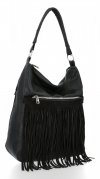 GEANȚĂ DIN PIELE shopper bag Roberto Ricci negru 19136