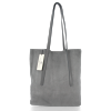 GEANȚĂ DIN PIELE shopper bag Vittoria Gotti gri V6590C