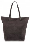GEANȚĂ DIN PIELE shopper bag Vittoria Gotti gri V915