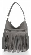 GEANȚĂ DIN PIELE shopper bag Roberto Ricci gri 19136