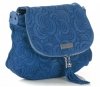 GEANȚĂ DIN PIELE tip poștaș Vittoria Gotti denim V221F