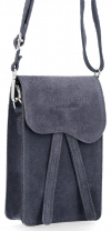 GEANȚĂ DIN PIELE universală Vittoria Gotti indigo V6256C