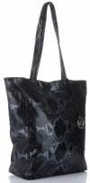 GEANȚĂ DIN PIELE shopper bag Vittoria Gotti negru V16299