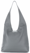 GEANȚĂ DIN PIELE shopper bag Vittoria Gotti gri deschis V31